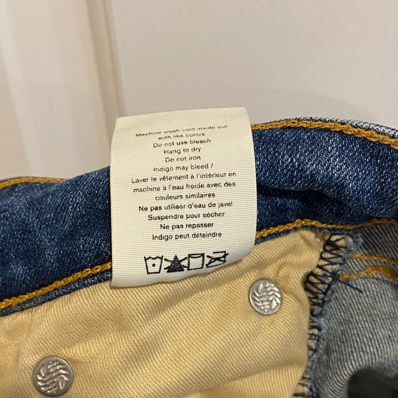 Rag & Bone Hampton Cate Mid-Rise Ankle Skinny Frayed Hem Jeans Size 24 - Picture 12 of 16